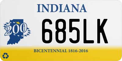 IN license plate 685LK