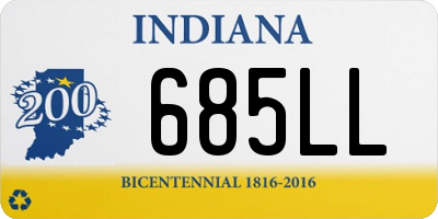 IN license plate 685LL