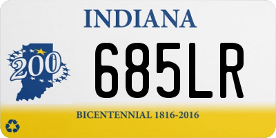 IN license plate 685LR