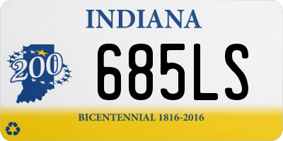 IN license plate 685LS