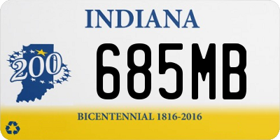 IN license plate 685MB