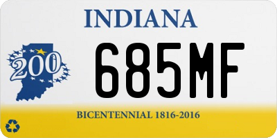 IN license plate 685MF