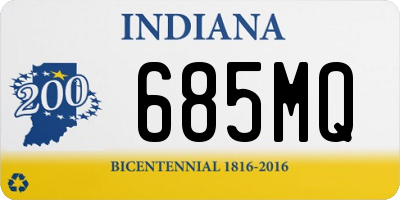 IN license plate 685MQ