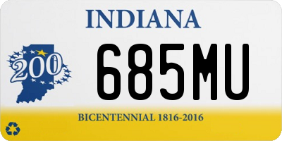 IN license plate 685MU