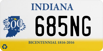 IN license plate 685NG