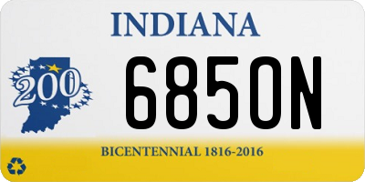 IN license plate 685ON