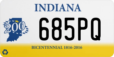 IN license plate 685PQ