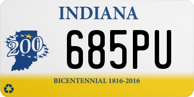 IN license plate 685PU