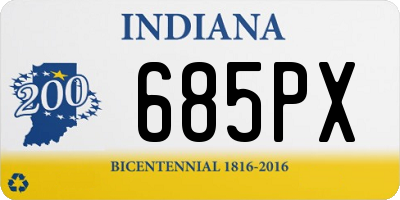 IN license plate 685PX