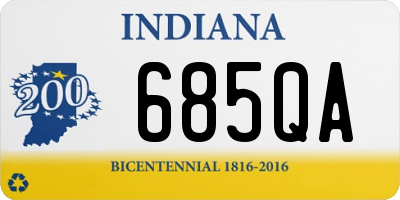 IN license plate 685QA