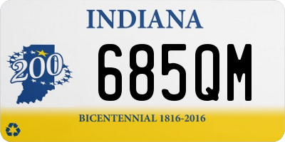 IN license plate 685QM