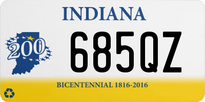 IN license plate 685QZ