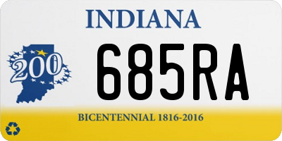 IN license plate 685RA