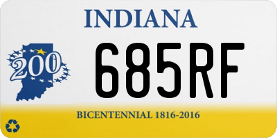 IN license plate 685RF