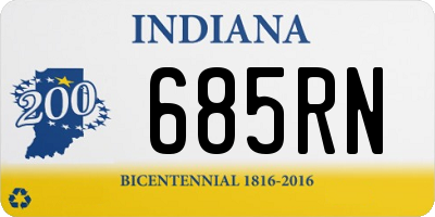 IN license plate 685RN