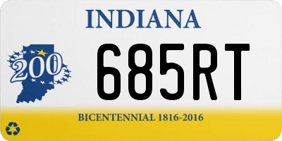 IN license plate 685RT