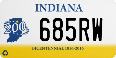 IN license plate 685RW