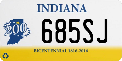 IN license plate 685SJ