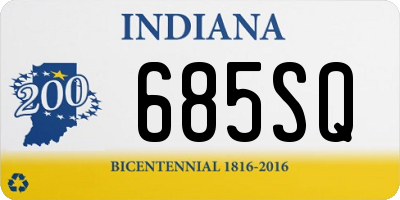 IN license plate 685SQ