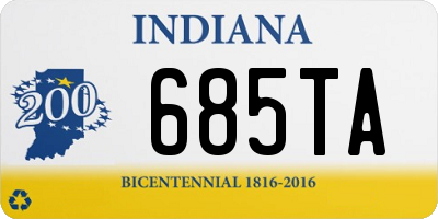 IN license plate 685TA