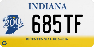 IN license plate 685TF