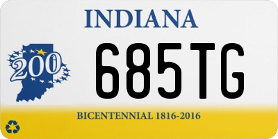 IN license plate 685TG