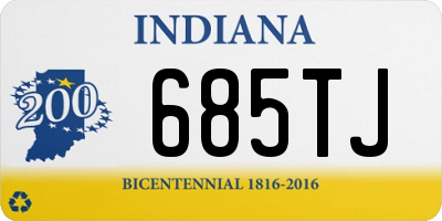 IN license plate 685TJ