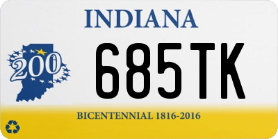 IN license plate 685TK