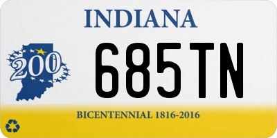 IN license plate 685TN