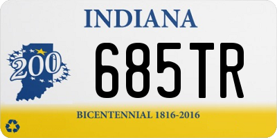 IN license plate 685TR