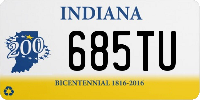 IN license plate 685TU