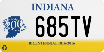 IN license plate 685TV