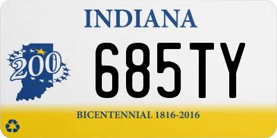 IN license plate 685TY