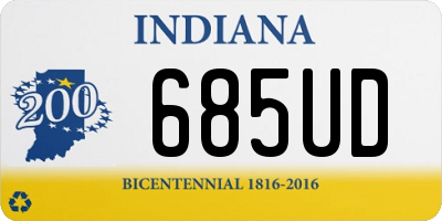 IN license plate 685UD