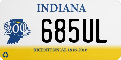 IN license plate 685UL