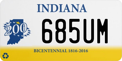 IN license plate 685UM