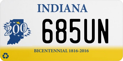 IN license plate 685UN