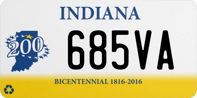 IN license plate 685VA