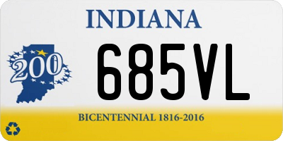 IN license plate 685VL