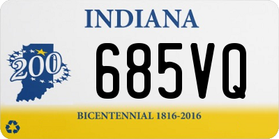 IN license plate 685VQ