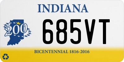IN license plate 685VT