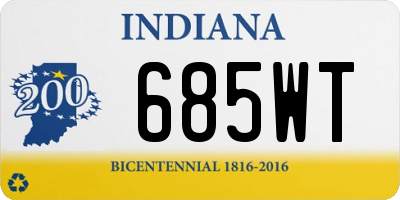 IN license plate 685WT