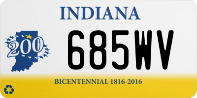 IN license plate 685WV