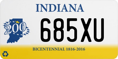 IN license plate 685XU