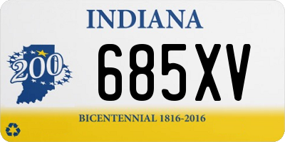 IN license plate 685XV