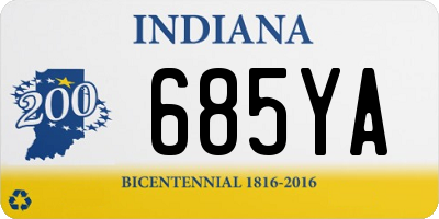 IN license plate 685YA