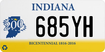 IN license plate 685YH