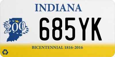 IN license plate 685YK