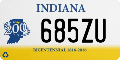 IN license plate 685ZU