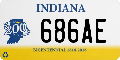 IN license plate 686AE